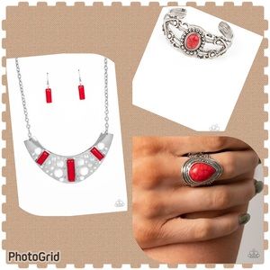 Necklace, Bracelet and Ring Set